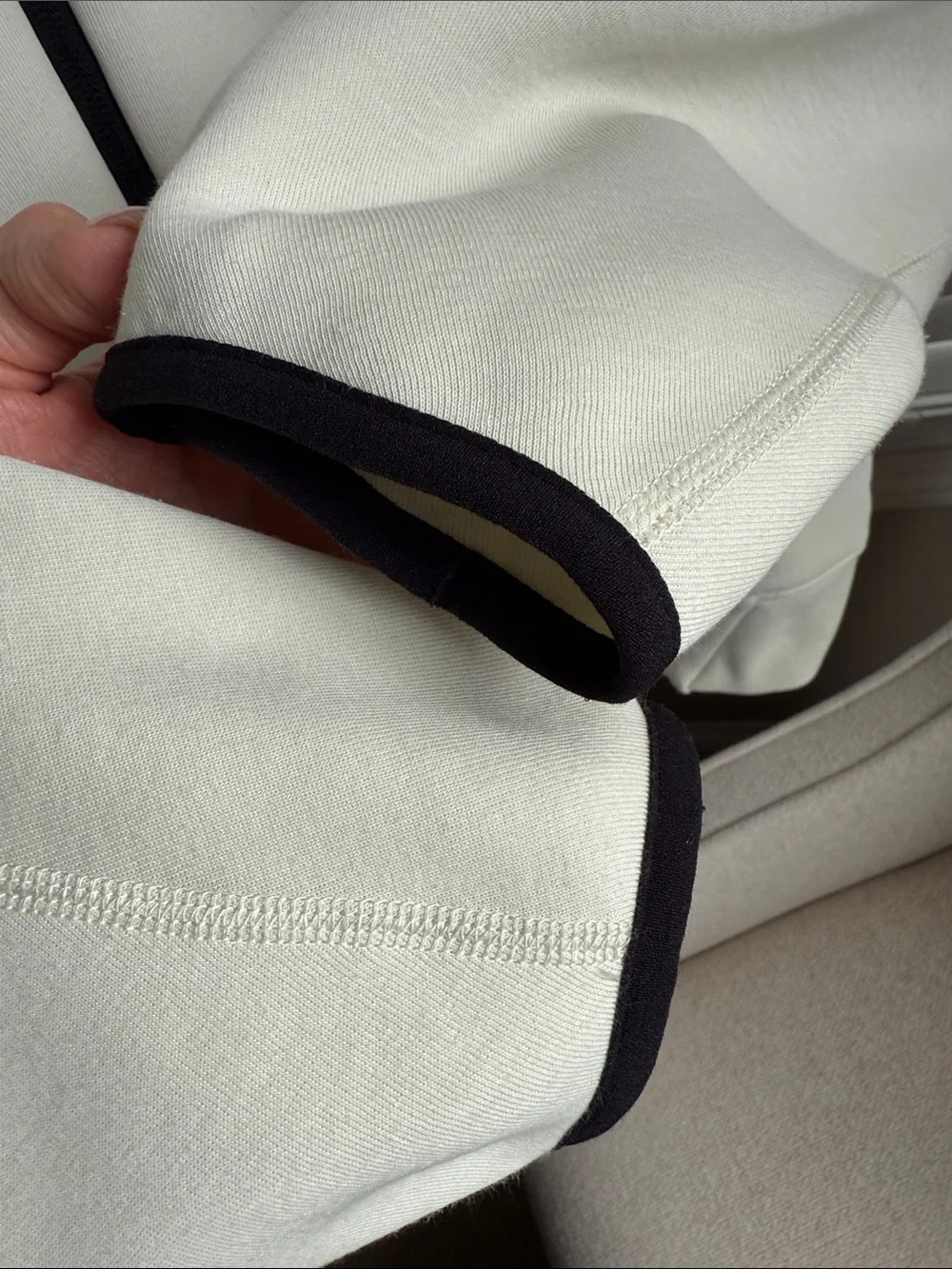 Nike Tech Men’s Cream Full-Zip Hooded Jacket men’s medium